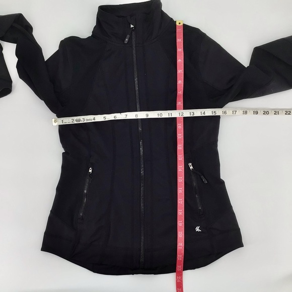 Kyodan | Full Zip Lined Athletic Jacket Black Size Small Petite - Picture 7 of 10